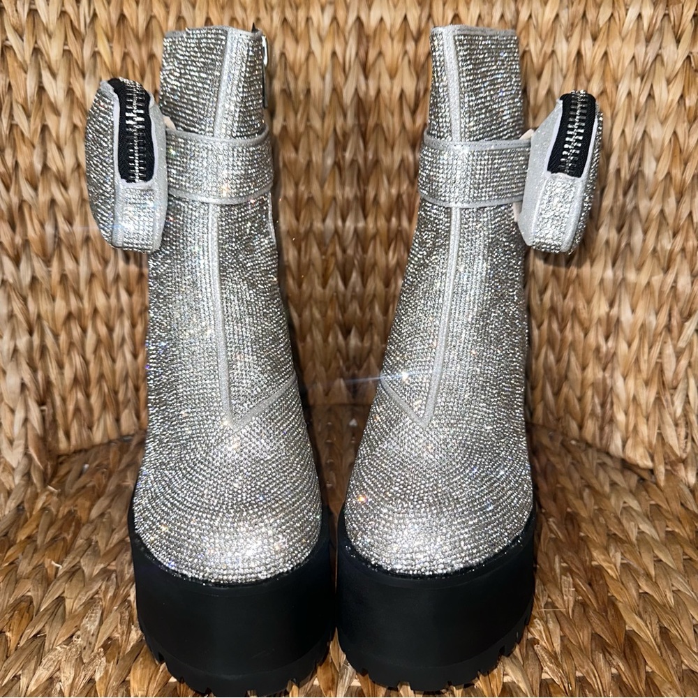 New Rhinestone Platform Boots - Picture 3 of 7